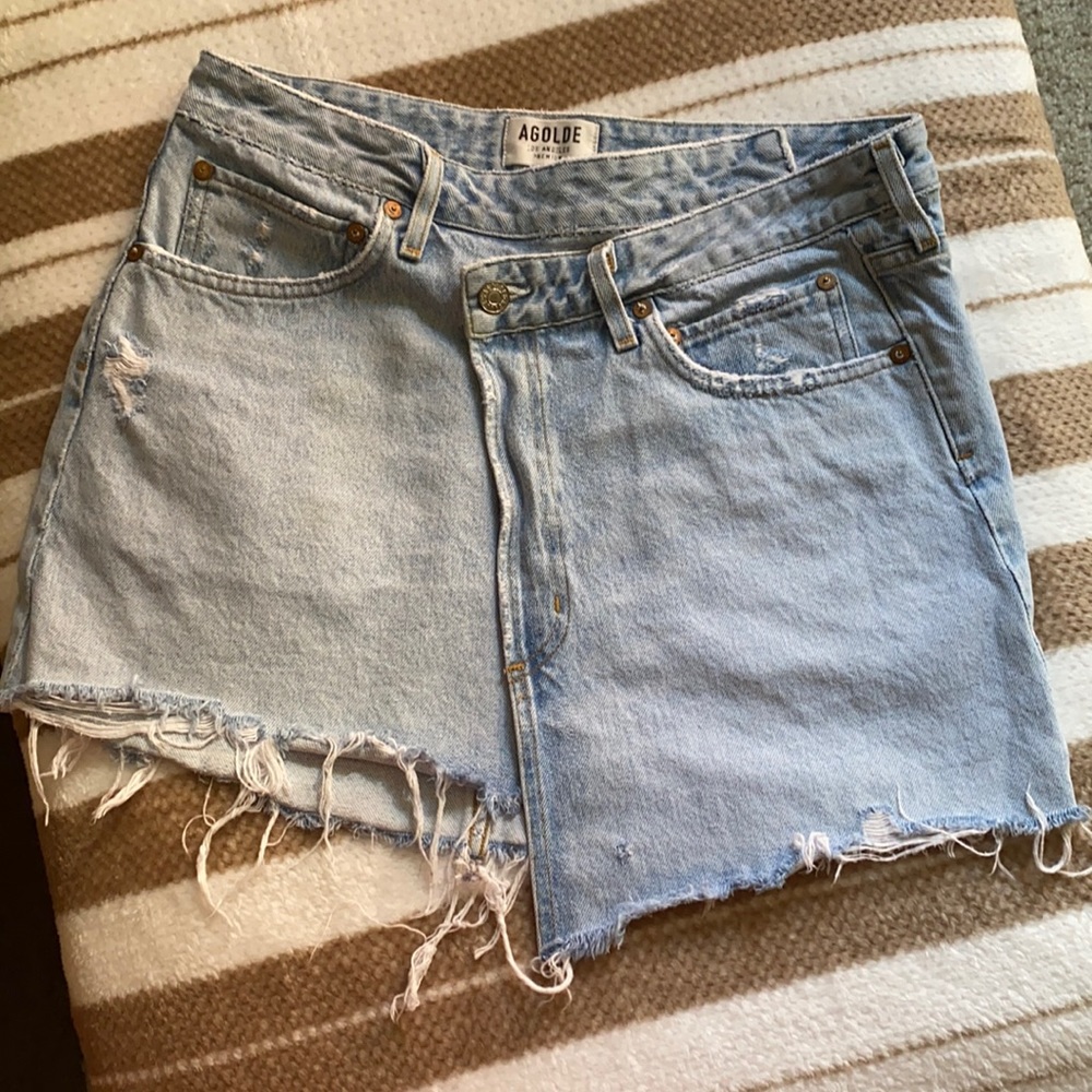 Agolde denim mini skirt. Size 29